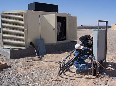 Generator Installation - French Military, Baghdad